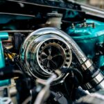 Engine bay modified with performance components
